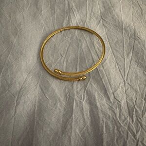 Gold Twisted Wire Bracelet